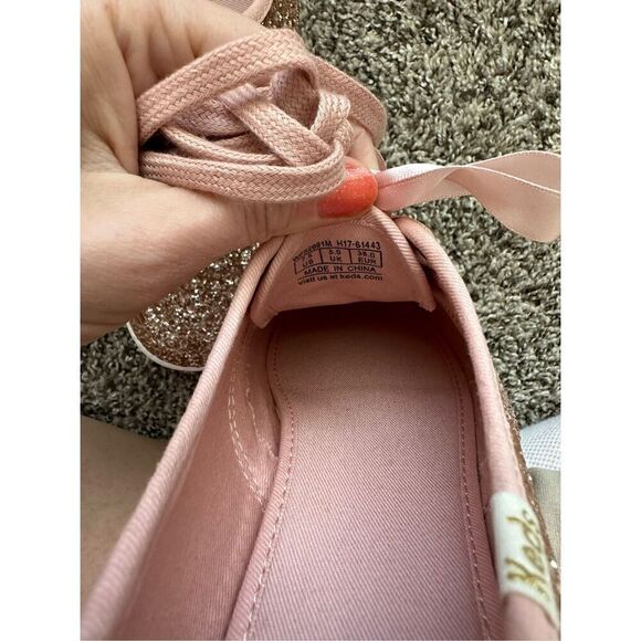 Keds x Kate Spade Women's Champion Glitter Sneaker Size 7,5 - Picture 5 of 12